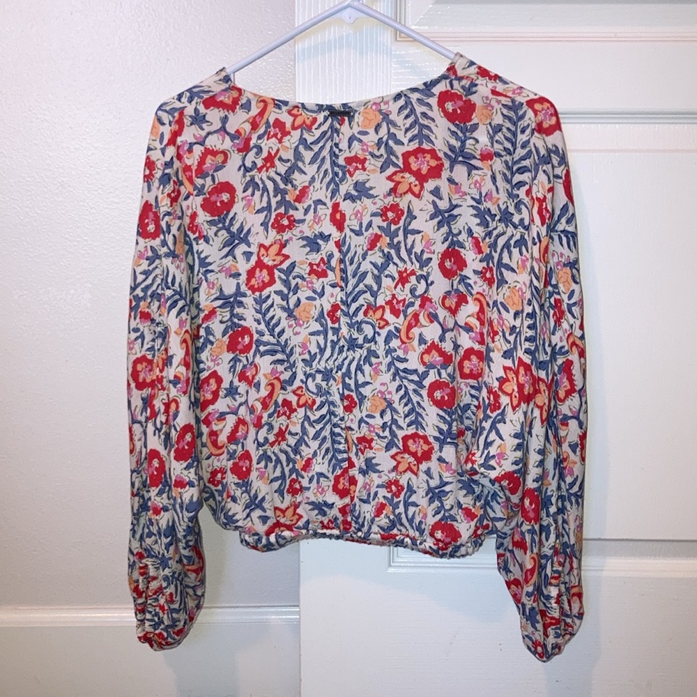 Billabong Safe Bet Surplice Blouse - Picture 3 of 13